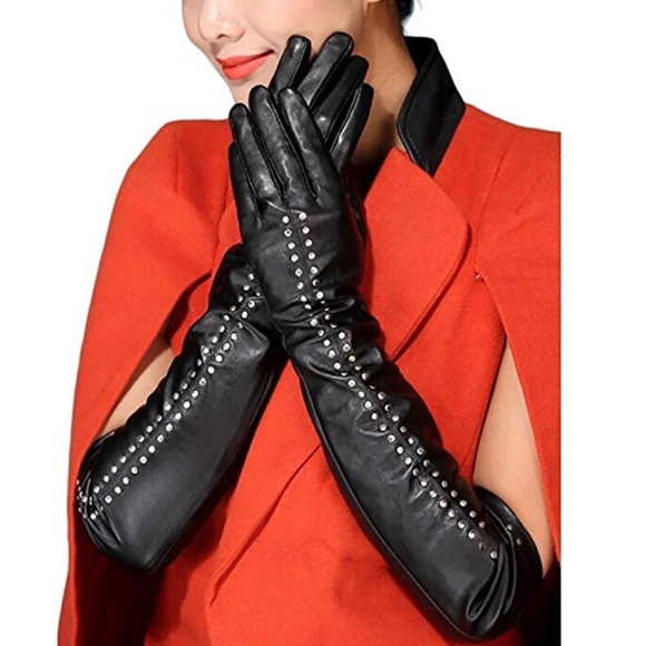 💥LAST💥Leather Touch Screen Rivet Gloves - Picture 3 of 3